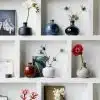 Kobalt handgemachte Vase - 8,5 x 9 cm – Bild 4