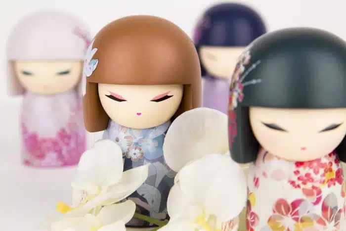 Blau / weiße Namika Haarbürste - Kimmidoll – Bild 3