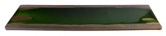 Schwarzer rechteckiger Teller - Große Teller - 48 x 17 x 3,9 cm