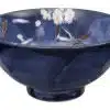 Blau / Weiße Schale mit Kirschfigur - Blue Sakura - 16 x 8 cm 600 ml