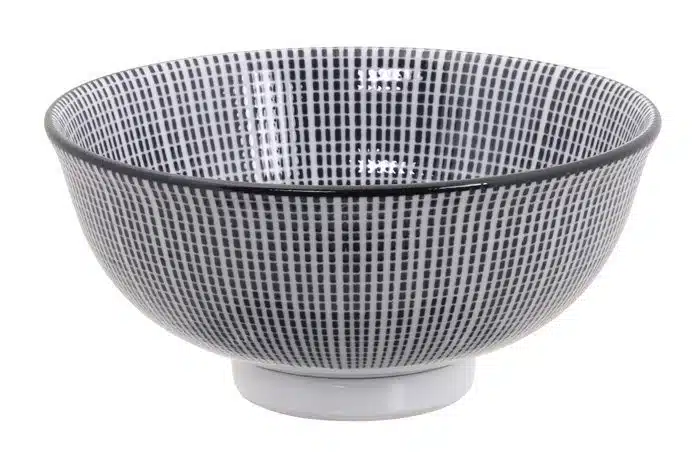 Schwarz / Weiße Schüssel - Sendan Tokusa - 11,8 x 5,5 cm 300ml