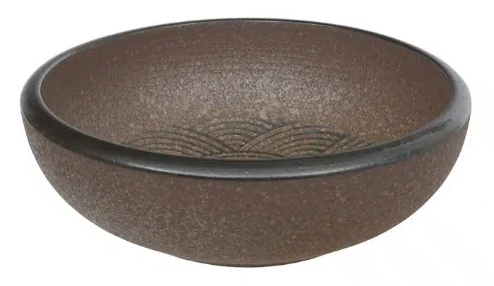 Braune Schüssel - Mino Yaki - 23,5 x 8 cm 1800 ml
