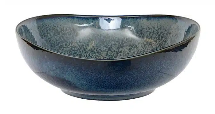 Blaue ovale Schale - Kobaltblau - 11 x 10,8 x 4 cm 160 cm