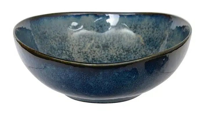 Blaue ovale Schale - Kobaltblau - 13,8 x 13,5 x 5,4 cm 275 ml