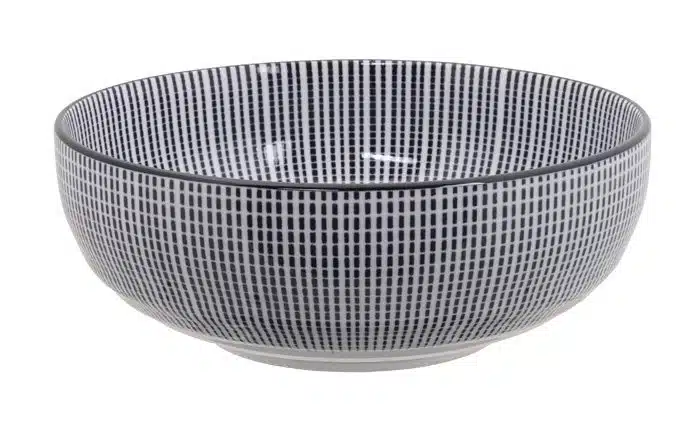 Schwarz / Weiß Schüssel - Sendan Tokusa - 17,8 x 6,6 cm 900ml