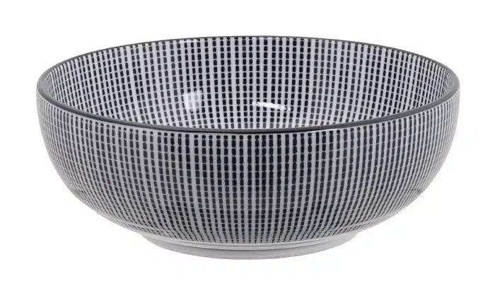 Schwarz / Weiß Schüssel - Sendan Tokusa - 16,3 x 5,5 cm 600 ml