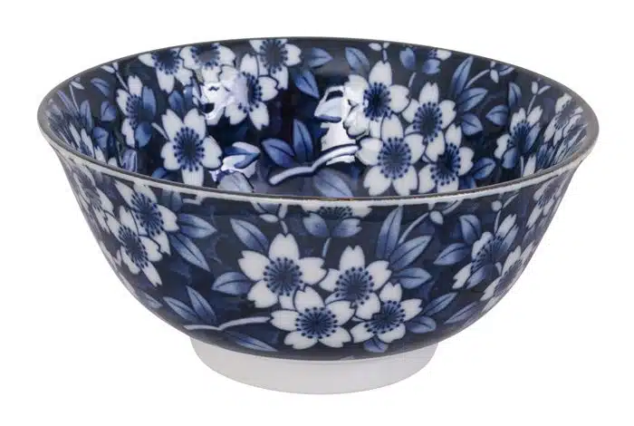 Blau / Weiß Schüssel - Gemischte Schalen - 14,8 x 7 cm 500 ml