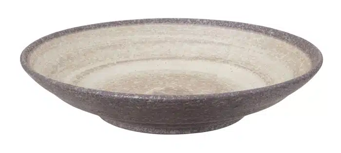 Brauner Teller - Minoyaki - 28,5 x 6 cm