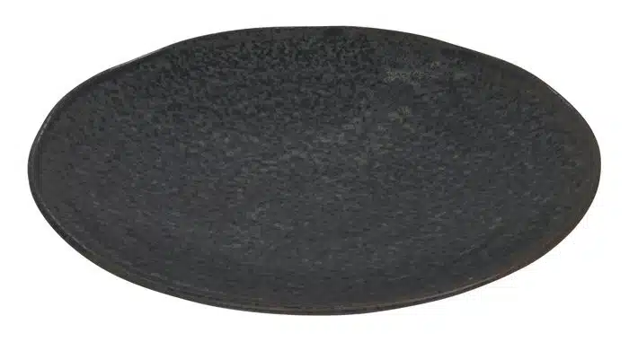 Matt-Schwarzer Teller - Onyx Noir - 25 x 3,7 cm