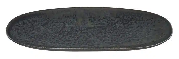Matt-Schwarzer rechteckiger Teller - Onyx Noir - 28,5 x 14 x 2,5 cm