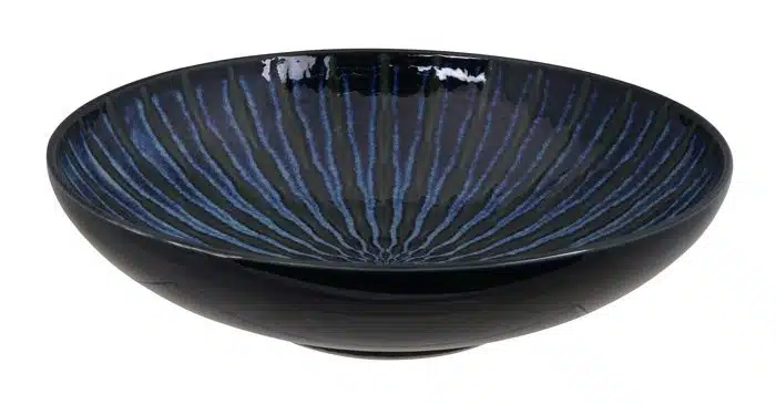 Schwarz / Kobalt Schüssel -Tokusa Blau - 28,3 x 7,5 cm 2000 ml