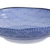 Blau / Weißer Teller Punkte - Nippon Blau - 21 x 5,2 cm