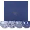 Blau / Weißes Schüssel Set - Nippon Blau - Set von 4 Stück - 15,2 x 6,7 cm 500ml