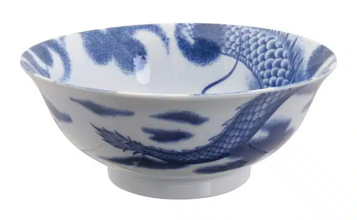 Blaue Schale - Drache - 21 x 8,3 cm 1000 ml