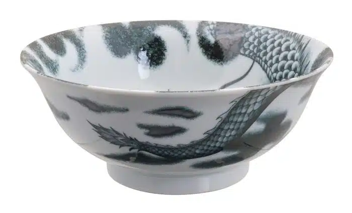 Schwarze Schüssel - Drache - 21 x 8,3 cm 1000 ml