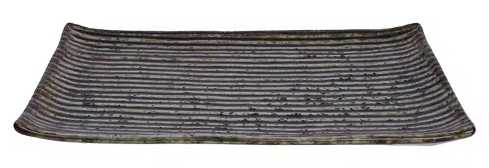 Grüner rechteckiger Servierteller - Große Teller - 23,8 x 15 cm