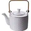 Weiß / Goldene Teekanne Stern - Nippon Weiß - 17,5 x 12 cm 800 ml