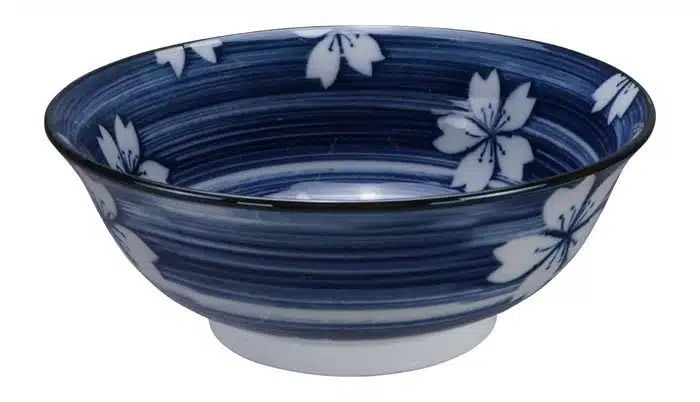 Blau / Weiße Schüssel - Gemischte Schalen - 21 x 8 cm 1000 ml