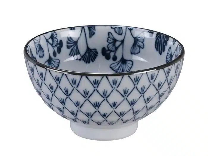 Blau / Weiße Schüssel Ahorn - Flora Japonica - 12 x 6,3 cm 300ml