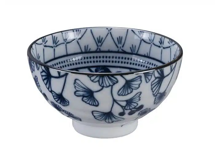 Blau / Weiße Schüssel Efeu - Flora Japonica - 12 x 6,3 cm 300 ml