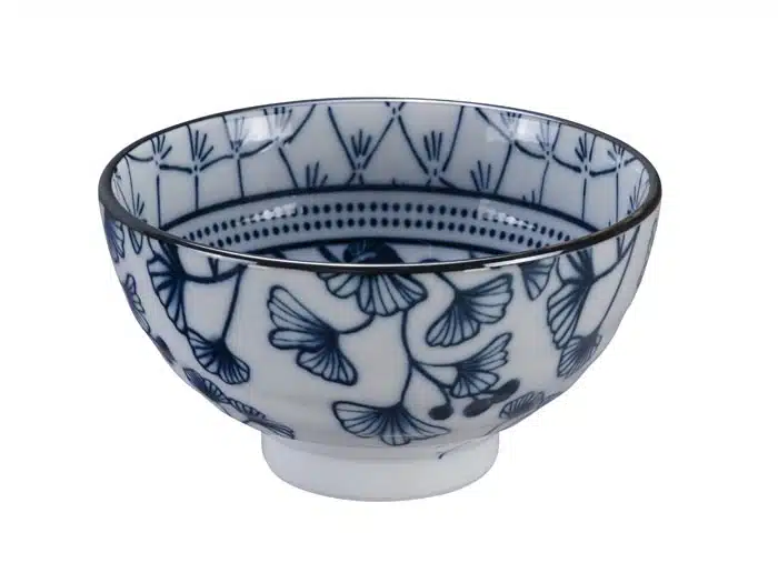 Blau / Weiße Schüssel Efeu - Flora Japonica - 12 x 6,3 cm 300 ml