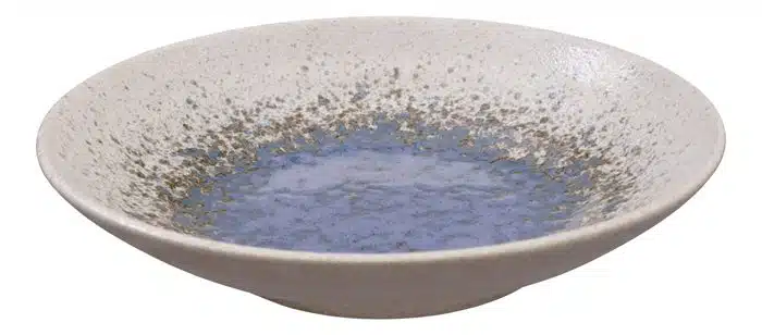 Weiß / Blauer Teller - Minoyaki - 23 x 5 cm