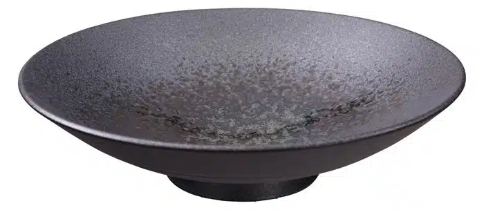Schwarze Schüssel - Minoyaki - 28 x 8 cm 1500 ml