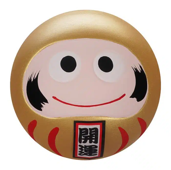 Goldene Daruma Puppe - 6 x 6 x 6 cm