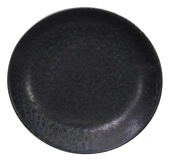 Matt-Schwarzer Teller - Onyx Noir - 16,5 x 2,5 cm