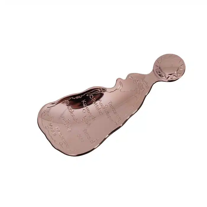 Roségoldener Löffel für Teedose Sri Lanka - 3,5 x 8 cm