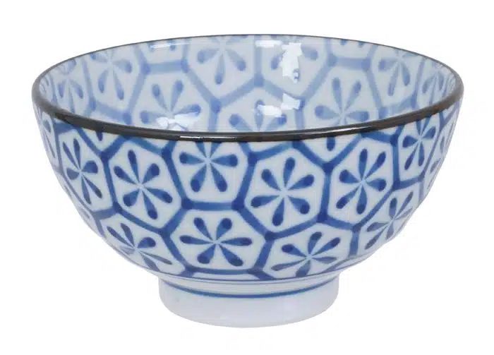 Blau / Weiße Schüssel - Gemischte Schalen - 12 x 6,5 cm 400 ml