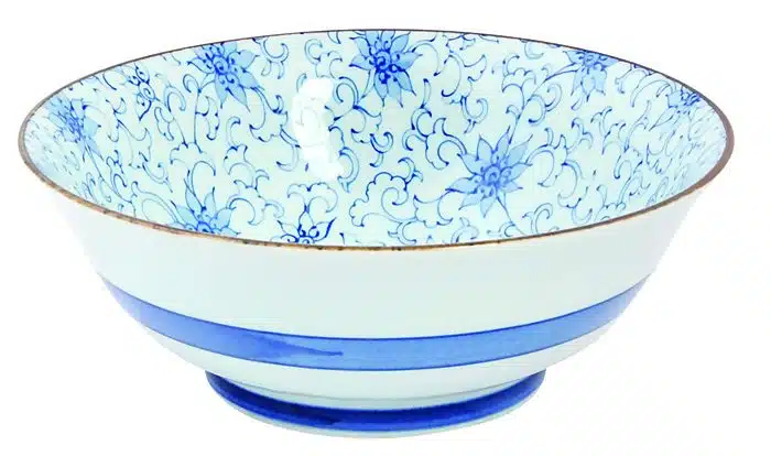 Blau / Weiße Schüssel - Gemischte Schalen - 19 x 7,5 cm 900 ml