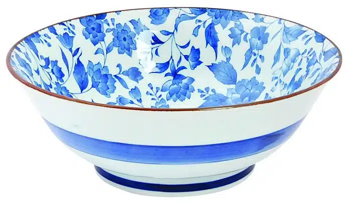 Blau / Weiße Schüssel - Gemischte Schalen - 19 x 7,5 cm 900 ml