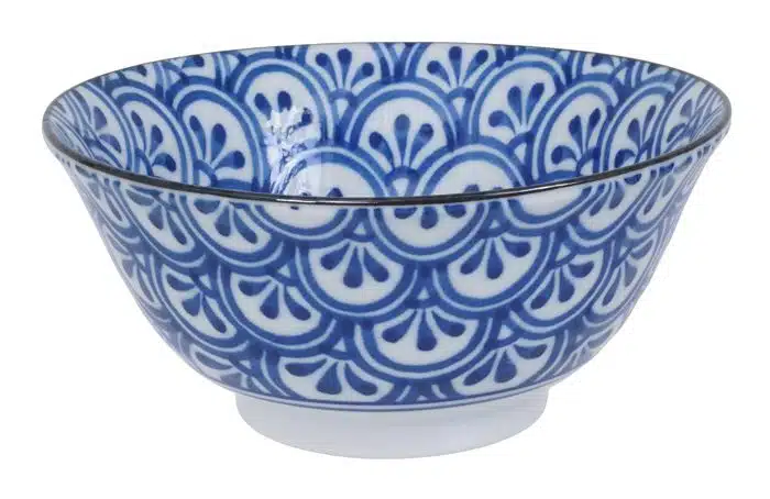 Blau / Weiße Schüssel - Gemischte Schalen - 15 x 6 x 8 cm 450 ml