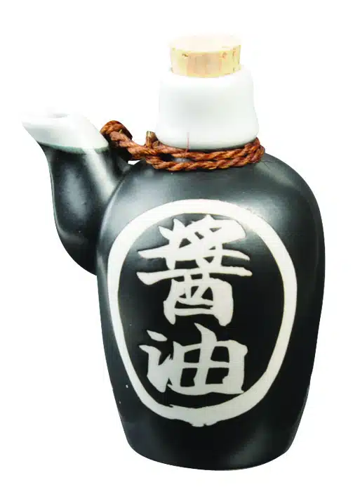 Schwarze Sojadose - 12 cm 170 ml