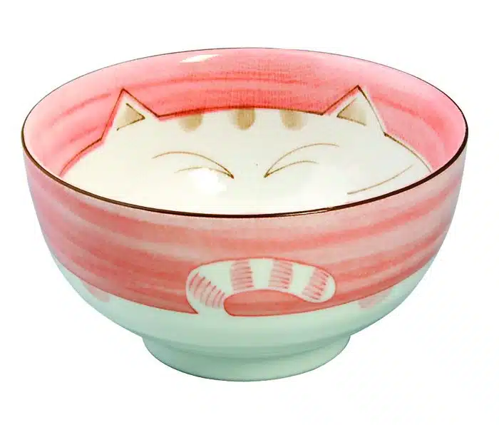 Pinke Schale - Kawai Katze - 16cm 800ml