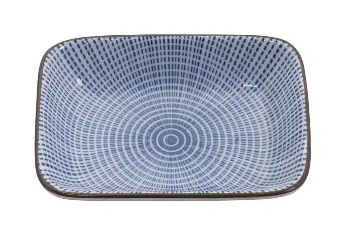 Blaue Saucenschale - Sendan Tokusa - 9,3 x 7 x 2,3 cm