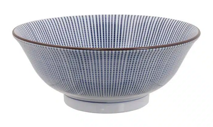 Blau / Weiße Schüssel - Sendan Tokusa - 21,2 x 8,3 cm 1400 ml