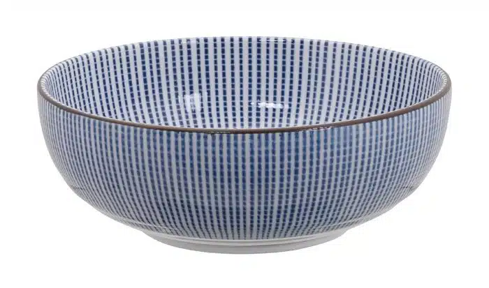 Blau / Weiße Schüssel - Sendan Tokusa - 15 x 5,5 cm 600 ml