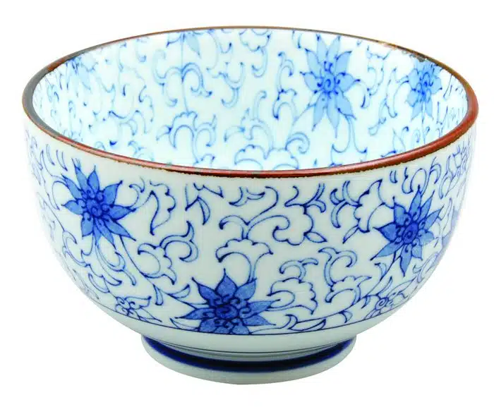 Blau / Weiße Schale - Gemischte Schalen - 12,7 x 7,5 cm
