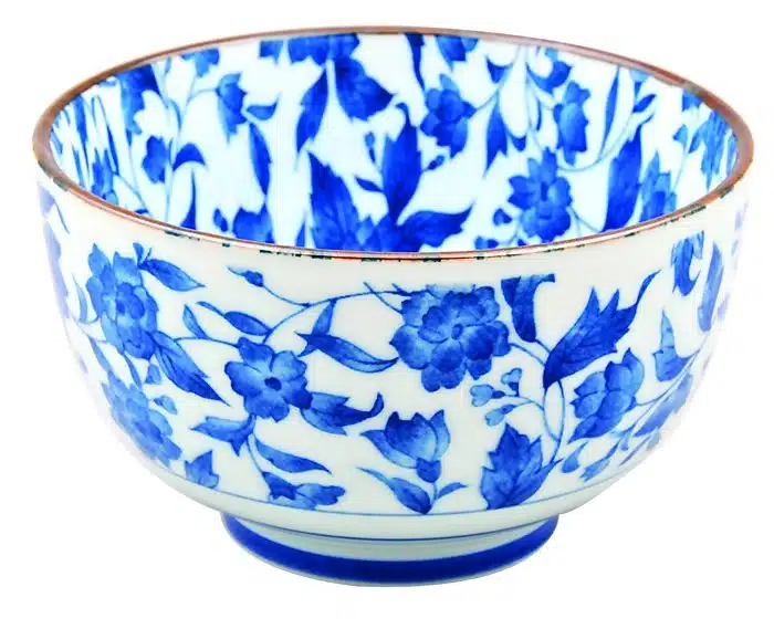 Blau / Weiße Schüssel - Gemischte Schalen - 12,7 x 7,5 cm 500 ml