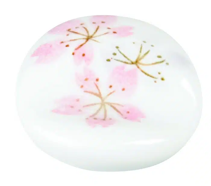 Weiß / Pinke Essstäbchen - 5 cm