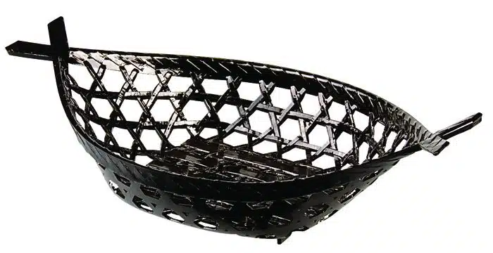 Schwarzer Tempura Korb - Lackware - 25,5 x 14,5 cm