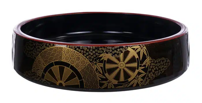 Schwarze Sushi Oke Kaza - Lackware - 25 x 6 cm