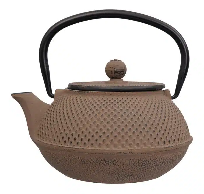 Braune Teekanne aus Gusseisen - Gusseisen - 17,5 x 15 x 10 cm 800 ml