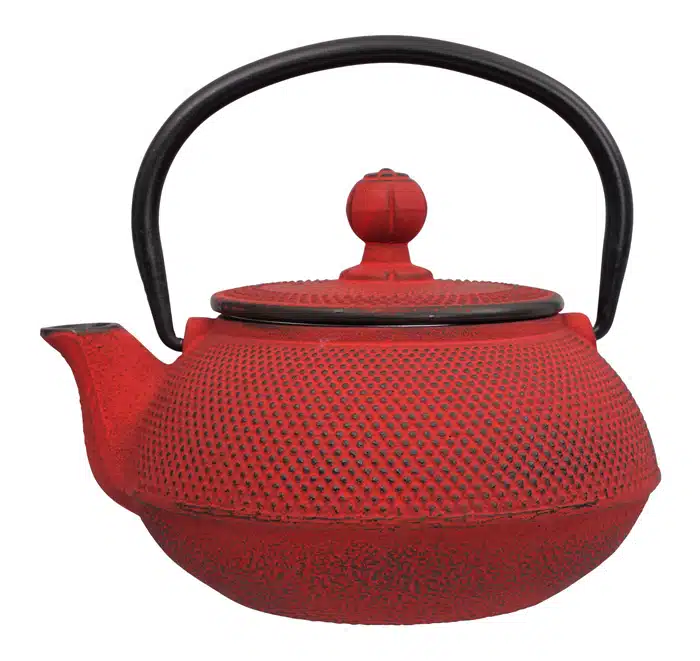 Rote Teekanne aus Gusseisen - Gusseisen - 600ml