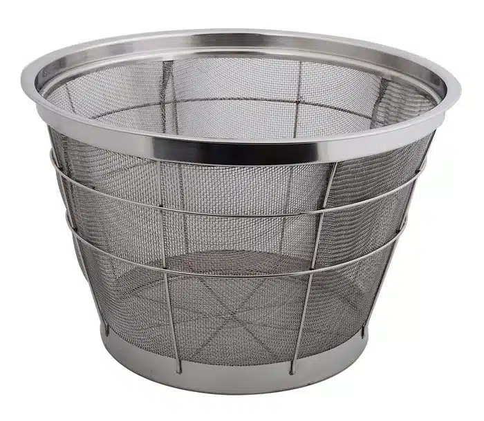 Rostfreier Stahlsiebkorb - 37,5 cm