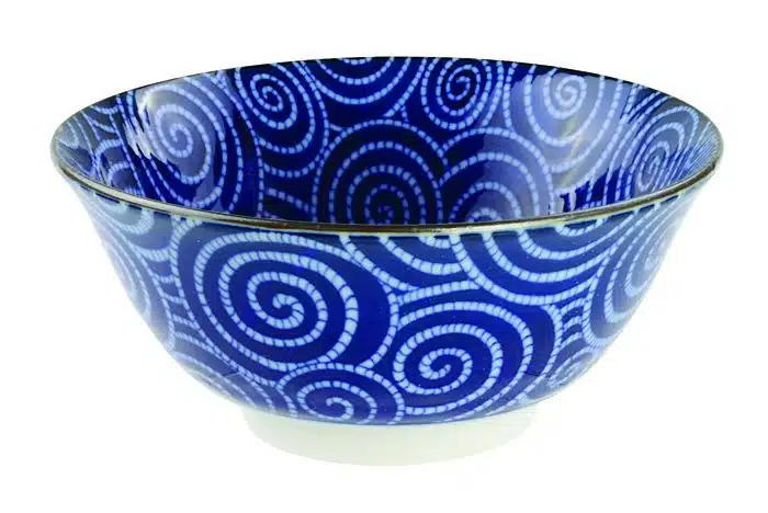 Blau / Weiße Schüssel - Gemischte Schalen - 14,8 x 6,8 cm 500 ml