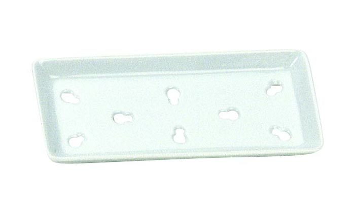 Weiße Sushi-Kühlplatte - 20,4 x 9,2 cm