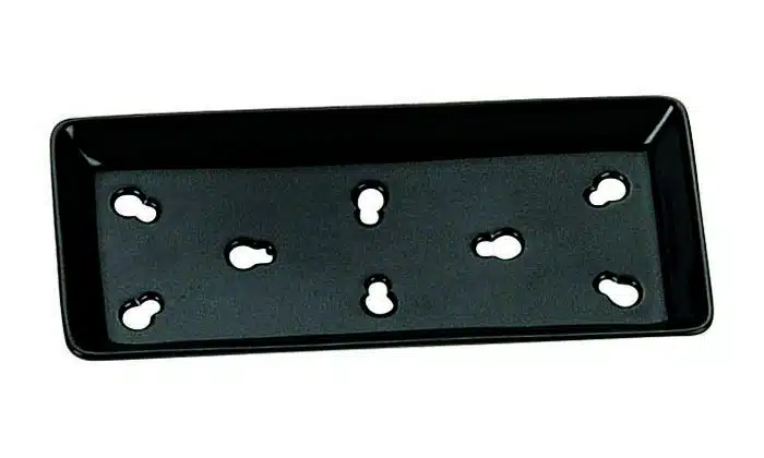 Schwarze Sushi Kühlplatte - 20,5 x 9,5 cm